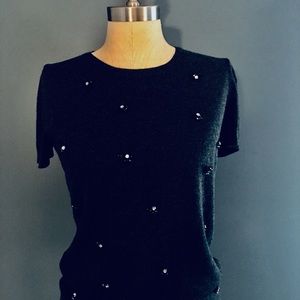LOFT short sleeve crew neck sweater